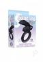 The 9`s - S-bullet Ring Flipper Silicone Vibrating Cock Ring - Black
